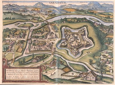 Oradea (o Oradea Mare), Rumania (grabado) de Georg Braun and Hogenberg Franz