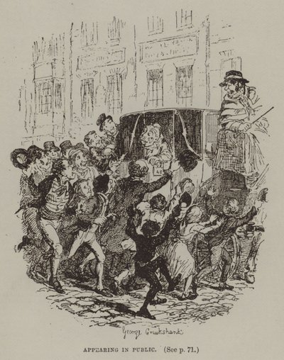 Apareciendo en público de George (after) Cruikshank