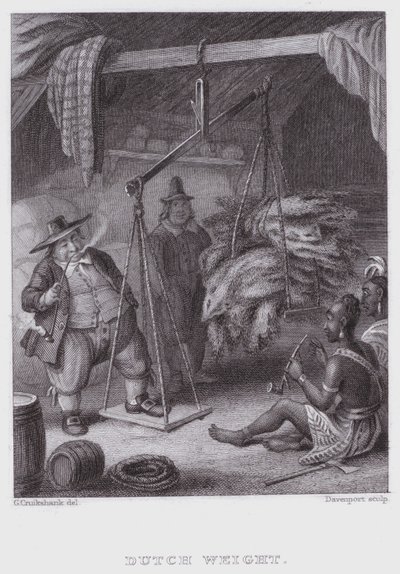 Peso holandés de George (after) Cruikshank