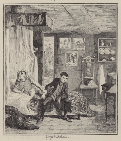 Ilustración para Jack Sheppard de George (after) Cruikshank
