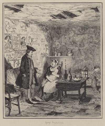 Ilustración para Jack Sheppard de George (after) Cruikshank