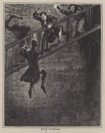 Ilustración para Jack Sheppard (grabado) de George (after) Cruikshank