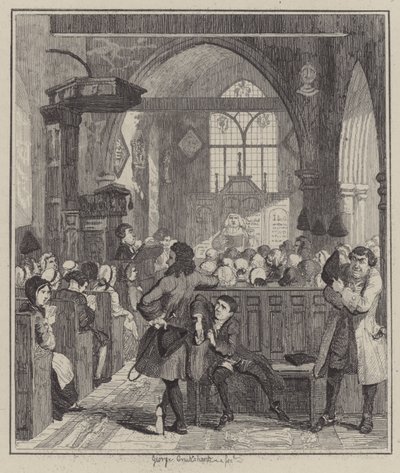 Ilustración para Jack Sheppard (grabado) de George (after) Cruikshank