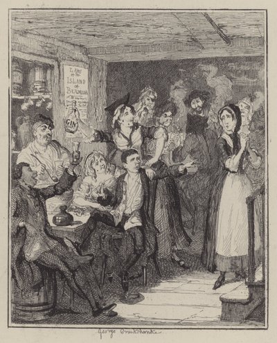 Ilustración para Jack Sheppard (grabado) de George (after) Cruikshank