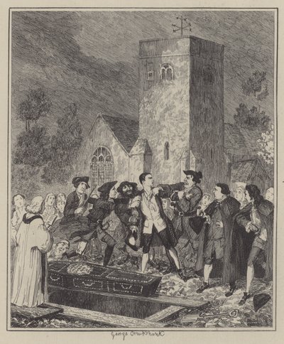 Ilustración para Jack Sheppard de George (after) Cruikshank