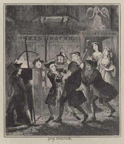 Ilustración para Jack Sheppard (grabado) de George (after) Cruikshank