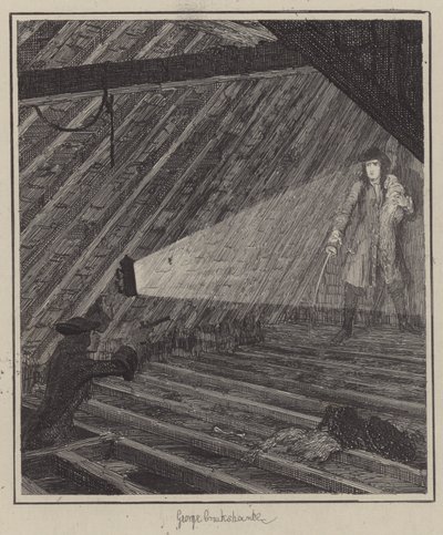 Ilustración para Jack Sheppard (grabado) de George (after) Cruikshank