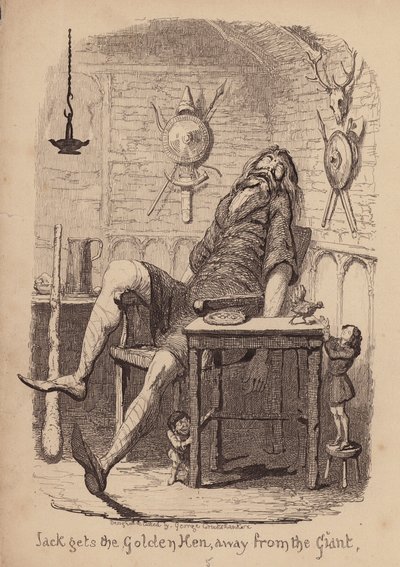 Jack y las habichuelas (grabado) de George (after) Cruikshank