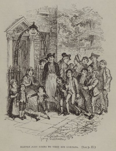 El maestro Joey va a visitar a su padrino de George (after) Cruikshank
