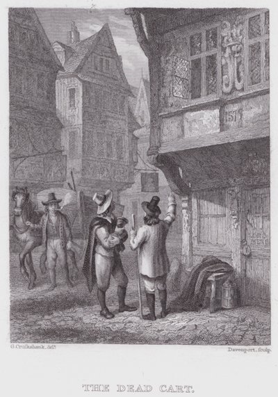 El carro de los muertos de George (after) Cruikshank