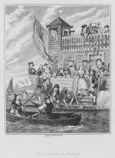 La locura en el Támesis de George (after) Cruikshank