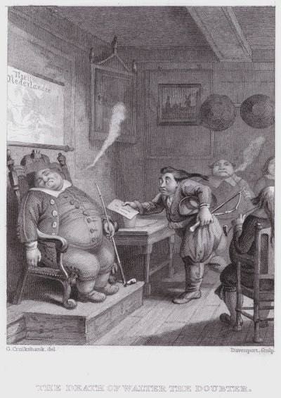 La muerte de Walter el Dudoso de George (after) Cruikshank