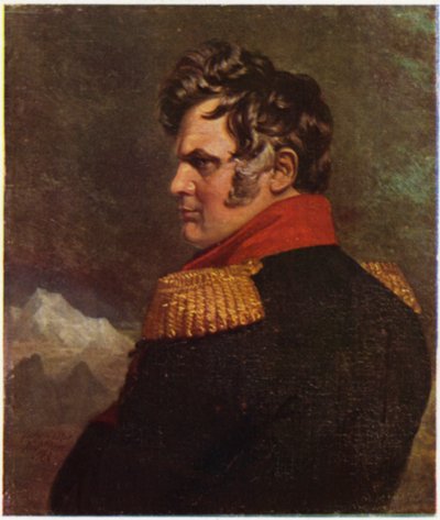 Retrato del General Ermoloff (litografía en color) de George (after) Dawe