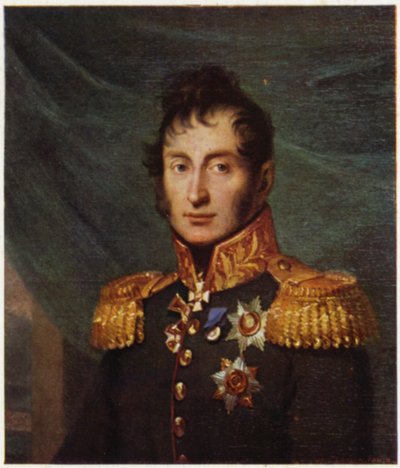 Retrato de Nikolay Tuchkov (litografía en color) de George (after) Dawe