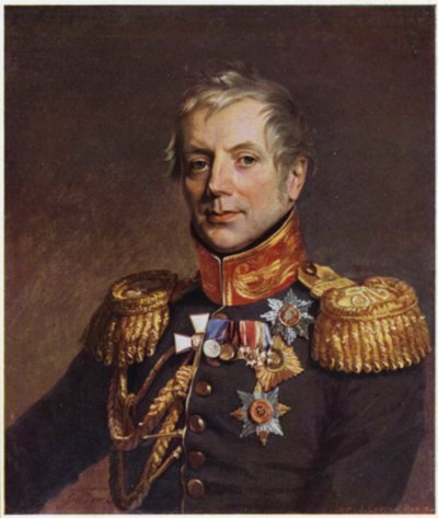 Retrato de Pyotr Konovnitsyn (litografía en color) de George (after) Dawe