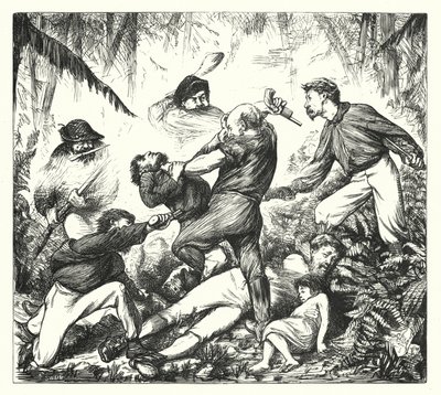 Un Duelo de Rifles en Arkansas (grabado) de George (after) Du Maurier