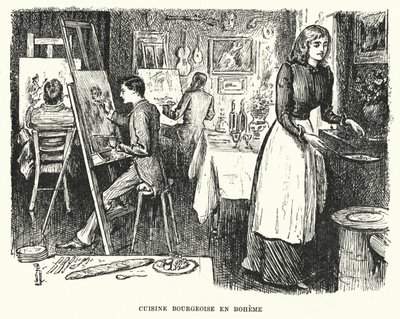 Ilustración para Trilby de George du Maurier de George (after) Du Maurier