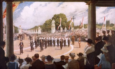 La procesión de la paz en Londres de George (after) Harcourt