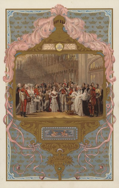 El bautizo del futuro Rey Eduardo VII de George (after) Hayter