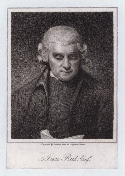 Isaac Reed, editor literario inglés y coleccionista de libros de George (after) Romney