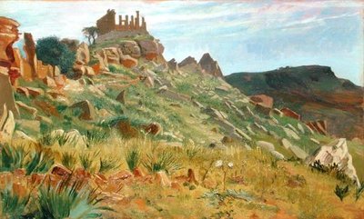 Templo de Juno Lacina, Agrigento, Sicilia de George 9th Earl of Carlisle Howard