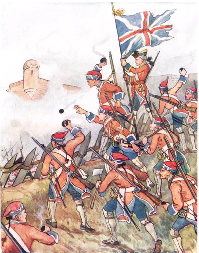 Los granaderos británicos, ilustración de 