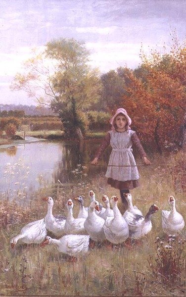La niña de los gansos de George A. Elcock