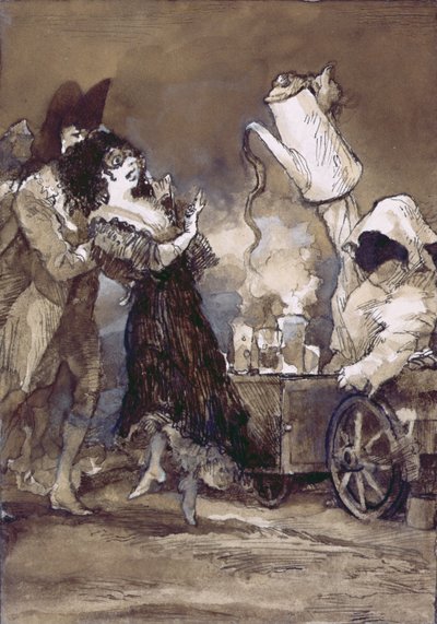 Café con leche caliente (después de Goya) de George Adamson