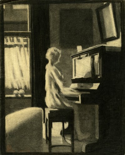 Dorothy tocando el piano, 30 de noviembre de 1931 de George Adamson