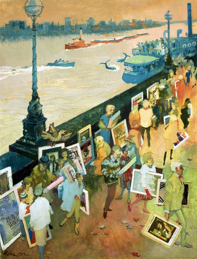 Thames Embankment, portada de la revista Undercover, publicada en diciembre de 1985 de George Adamson