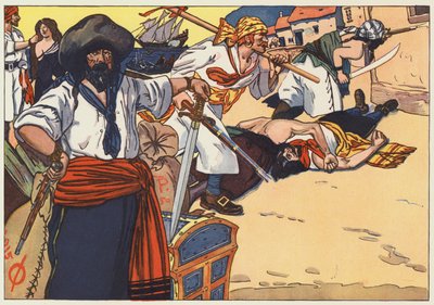 Los piratas recorrieron las calles, quemando, saqueando y asesinando de George Alfred Williams