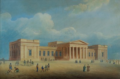The High School, Dundee, c.1832 (pluma y tinta) de George Angus