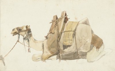 Camello cargado sentado de George Antoine Prosper Marilhat