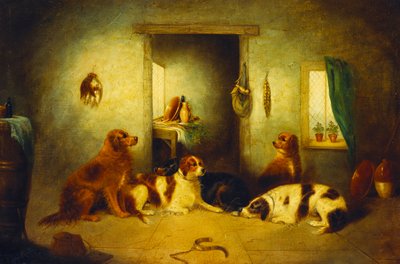Esperando al maestro, 1870 de George Armfield
