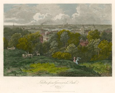 Londres desde Greenwich Park, Kent de George Arnald