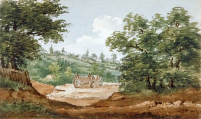 Vista desde las excavaciones del Túnel de Highgate, Londres, 1812 de George Arnald