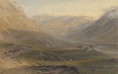 Nant Francon, Gales del Norte, 1862 de George Arthur Fripp