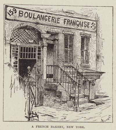 Una panadería francesa, Nueva York de George Augustus Sala