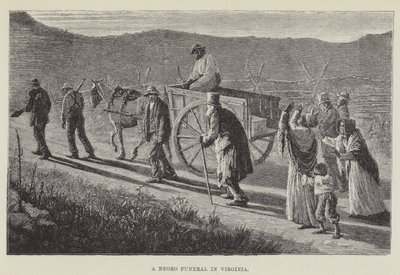 Un funeral negro en Virginia de George Augustus Sala