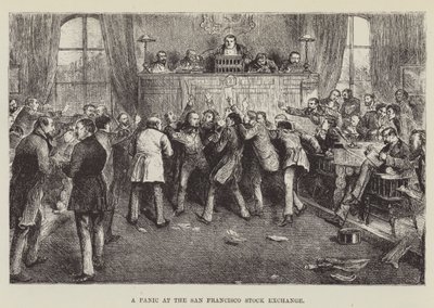 Un pánico en la Bolsa de Valores de San Francisco de George Augustus Sala