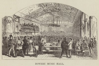 Sala de música Bowery de George Augustus Sala