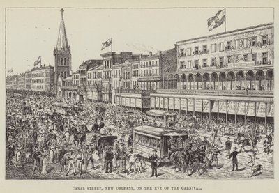 Calle Canal, Nueva Orleans, en la víspera del carnaval de George Augustus Sala