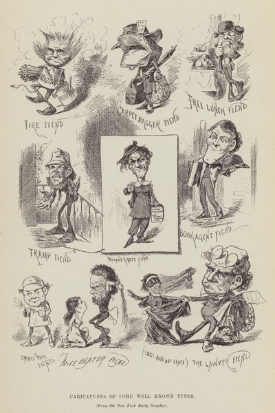 Caricaturas de algunos tipos bien conocidos de George Augustus Sala