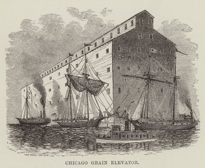 Elevador de granos de Chicago de George Augustus Sala