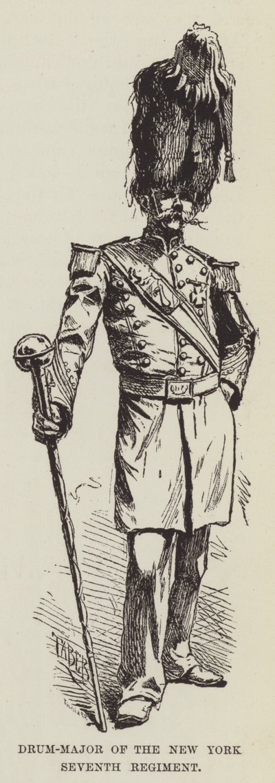 Tambor mayor del Séptimo Regimiento de Nueva York de George Augustus Sala