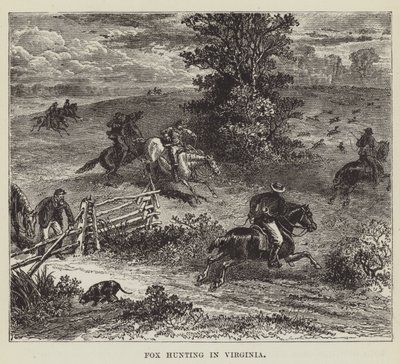 Caza de zorros en Virginia de George Augustus Sala