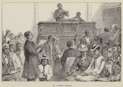 En una Iglesia Negra de George Augustus Sala
