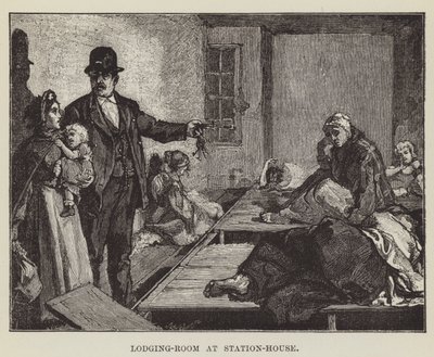 Sala de alojamiento en la estación de policía de George Augustus Sala