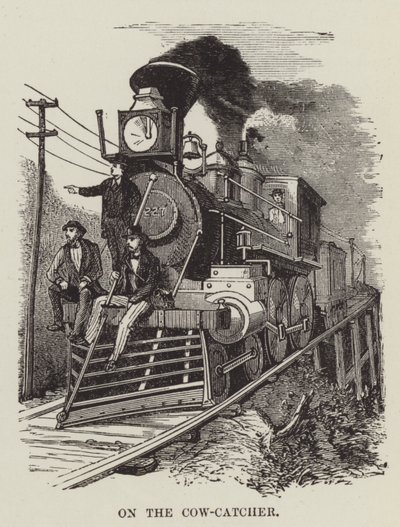 En el parachoques de la locomotora de George Augustus Sala
