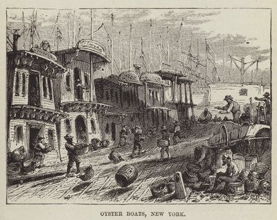 Barcos ostreros, Nueva York de George Augustus Sala